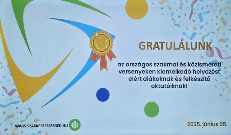 A Szegedi SZC díjazta a kiemelkedően teljesítő diákokat