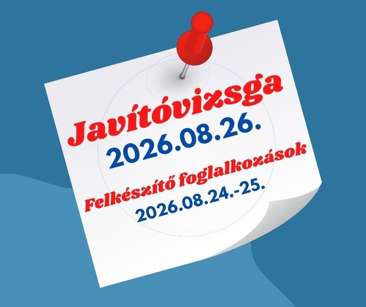 📚 Tájékoztatás a javítóvizsgákról