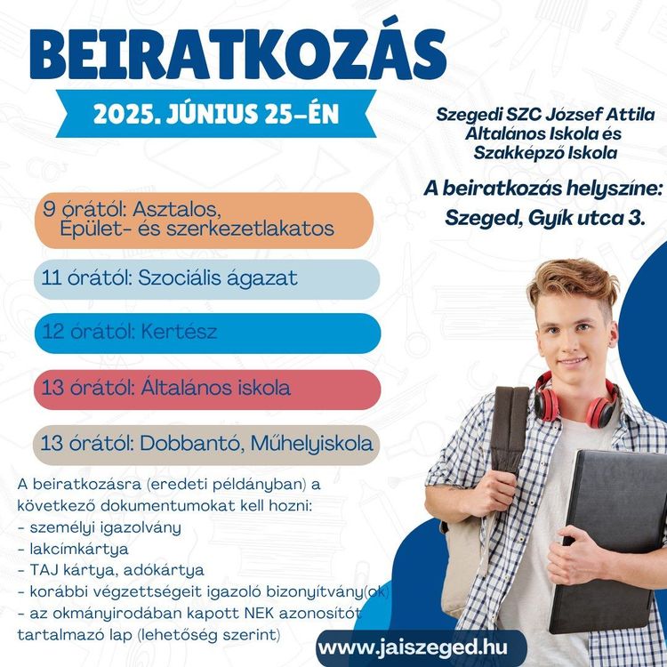 Beiratkozás szakképző iskolába 2025